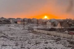 Мощный взрыв и пожар произошли в российском городе