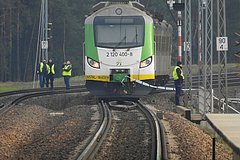 Подрыв железной дороги в Польше