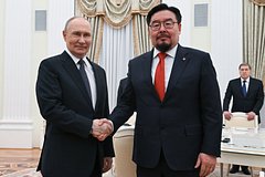 Встреча Путина и премьера Монголии