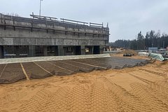 Устройство свайного основания моста завершили на дублере Пятницкого шоссе в Красногорске