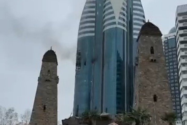 Атака беспилотника ВСУ на «Грозный-Сити» в Чечне