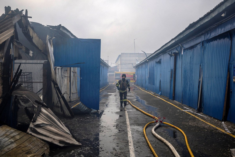 Массированный ракетный удар России по Украине