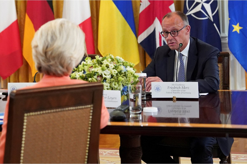Ссора канцлера ФРГ Мерца и главы Еврокомиссии фон дер Ляйен из-за Украины